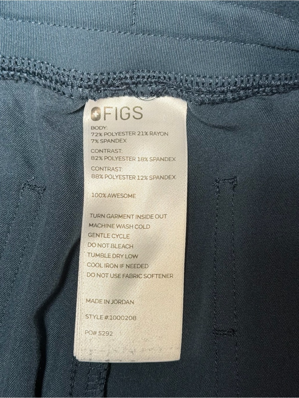 Figs Women’s Dark Harbor Zamora - Jogger Scrub Pants - Picture 6 of 6